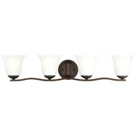 Emmons Bathroom Vanity Light - Bronze / Satin Etched