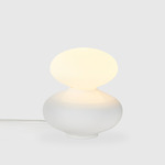 Reflection Oval Table Lamp - White / White