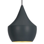 Beat Fat LED Pendant - Black / Black