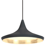 Beat Wide LED Pendant - Black