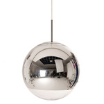Mirror Ball LED Pendant - Black / Mirror