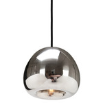 Void LED Pendant - Matte Black / Steel