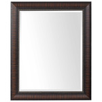 Wythe Wall Mirror - Mahogany Wood / Mirror