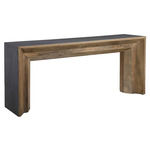 Vail Console Table - Elm Wood / Grey