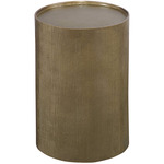 Adrina Accent Table - Antique Gold