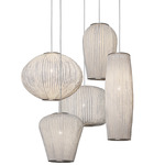 Coral Multi Light Pendant - Stainless Steel / White