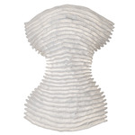 Cors Wall Sconce - Stainless Steel / White