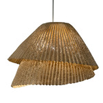 Tempo Vivace Pendant - Stainless Steel / Beige