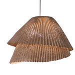 Tempo Vivace Pendant - Stainless Steel / Taupe