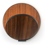 Gravy Wall Sconce - Metallic Black / Oiled Walnut