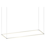 Z-Bar Rectangle Pendant - Silver / White