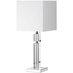 Fernanda Table Lamp - Polished Chrome / White
