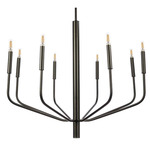 Eleanor Candlelight Chandelier - Matte Black / Black