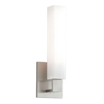 Livingston Vanity Wall Sconce - Satin Nickel / Opal / Matte