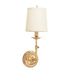 Logan Wall Sconce - Aged Brass / Off White