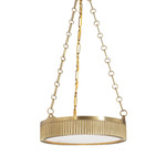 Lynden Pendant - Aged Brass / Alabaster