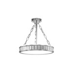 Middlebury Semi Flush Ceiling Light - Polished Nickel / Frosted
