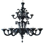 Pellestrina Chandelier - Painted / Black