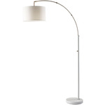 Preston Floor Lamp - White / White