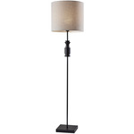 Elton Floor Lamp - Black / Light Grey