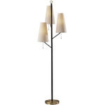 Daniel Floor Lamp - Black / Cream