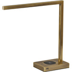 Aidan Desk Lamp - Antique Brass / Frosted