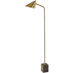 Hawthorne Floor Lamp - Antique Brass / Antique Brass