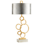 Cercles Table Lamp - Gold Leaf / Silver