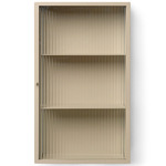 Haze Wall Cabinet - Cashmere / Reeded Glass