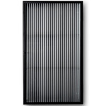 Haze Wall Cabinet with Reeded Glass - Black / Reeded Glass