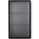 Haze Wall Cabinet - Black / Reeded Glass