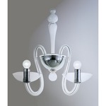 Menegario Wall Light - Polished Chrome / Clear