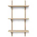 Sector Shelf - Natural Oak / Brass