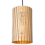 Kerflights P2 Pendant - Black / White Oak