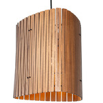 Kerflights P3 Pendant - Black / Black Walnut