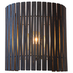 Kerflights Wall Sconce - Black / Blackened Ash