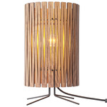 Kerflights T2 Table Lamp - Black / Black Walnut