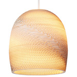 Bell Scraplights Pendant - White / Blonde