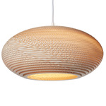 Disc Scraplights Pendant - White / Blonde