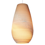 Drop Scraplights Pendant - White / Blonde