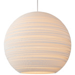 Moon Scraplights Pendant - White / White