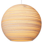 Moon Scraplights Pendant - White / Blonde