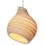 Hive Scraplights Pendant - White / Blonde