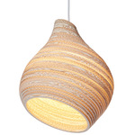 Hive Scraplights Pendant - White / Blonde