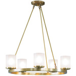 Drake Chandelier - Satin Brass / Frosted