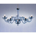 Galbajo Chandelier - Chrome / Transparent Crystal