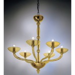 Antenoreo Chandelier - Chrome / Amber