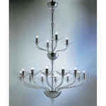 Antenoreo Chandelier - Chrome / Transparent Crystal