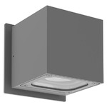 Stato Outdoor Wall Sconce - Graphite / Clear
