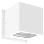 Stato Outdoor Wall Sconce - White / Clear